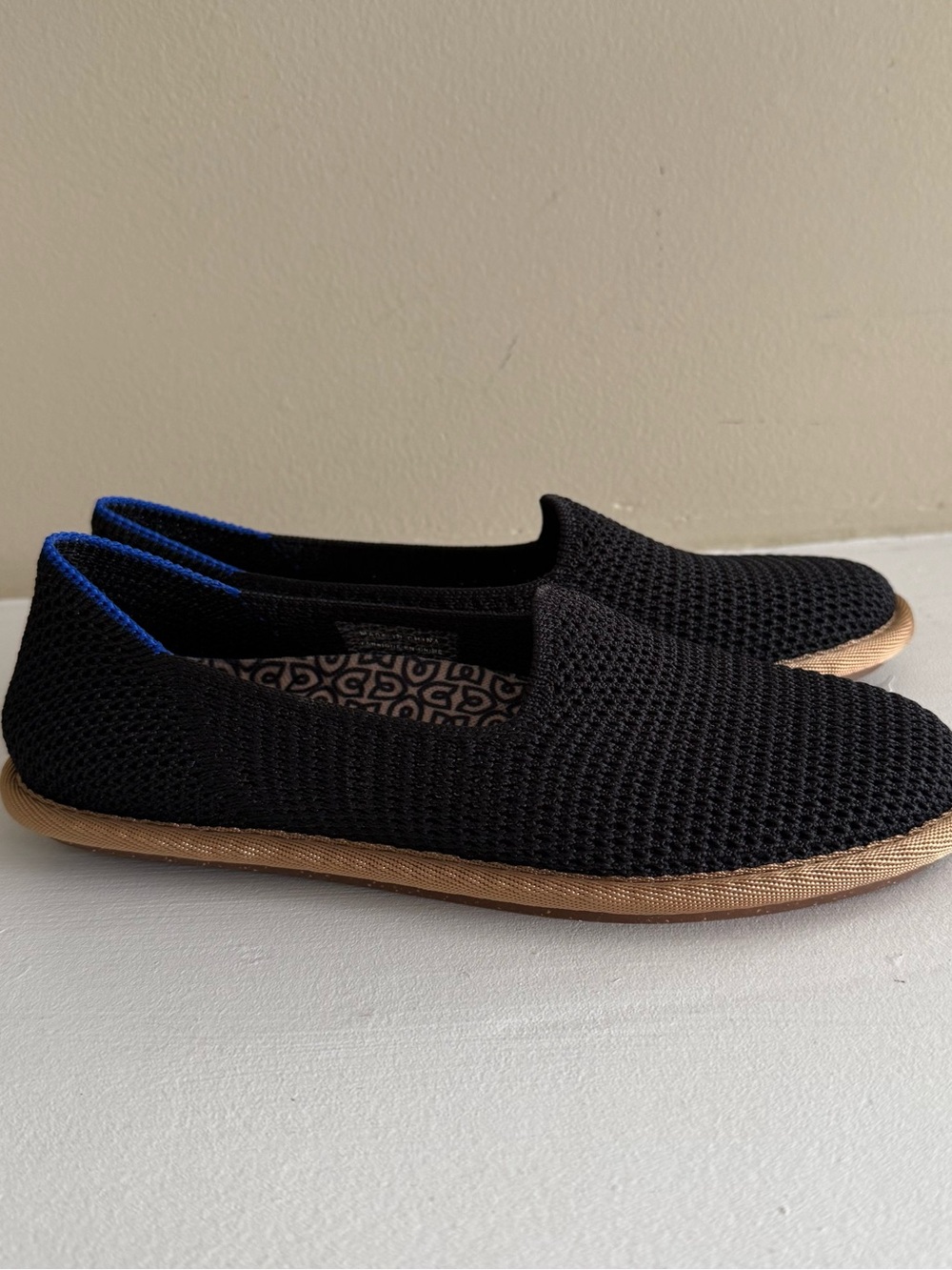 New In Box Rothy’s Cruiser Loafer In Black Raffia Knit Size 5 - Picture 10 of 12